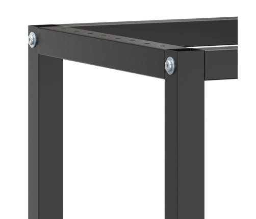 vidaXL darbagalda rāmis, 70x50x79 cm, matēts, melns, sarkans, metāls