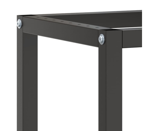 vidaXL darbagalda rāmis, 210x50x79 cm, matēts, melns, sarkans, metāls