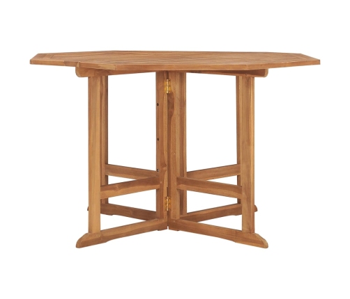 vidaXL saliekams dārza galds, 110x110x75 cm, masīvs tīkkoks