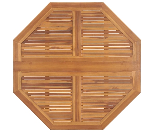 vidaXL saliekams dārza galds, 110x110x75 cm, masīvs tīkkoks