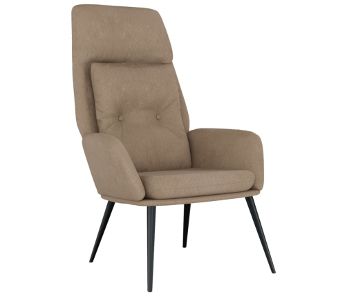 Atpūtas Krēsls, Pelēkbrūna Mākslīgā Zamšāda Vidaxl