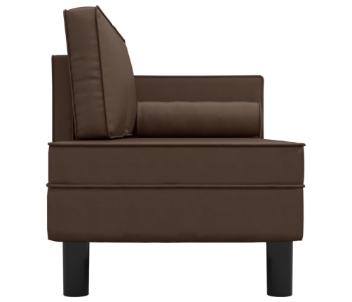 Zvilnis Ar Spilveniem, Cilindra Spilvenu, Brūns, Mākslīgā Āda Vidaxl