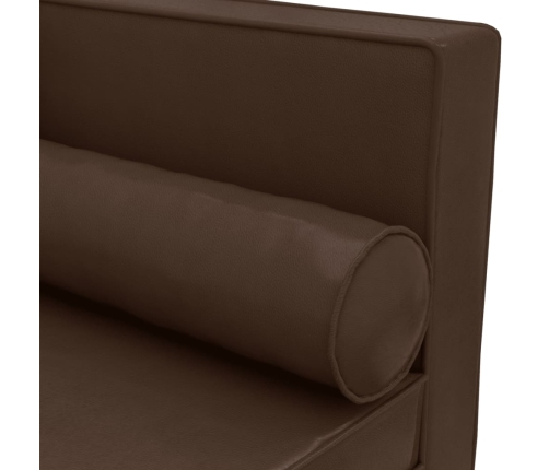 Zvilnis Ar Spilveniem, Cilindra Spilvenu, Brūns, Mākslīgā Āda Vidaxl