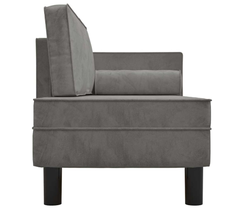 Zvilnis Ar Spilveniem, Cilindra Spilvenu, Gaiši Pelēks, Samts Vidaxl