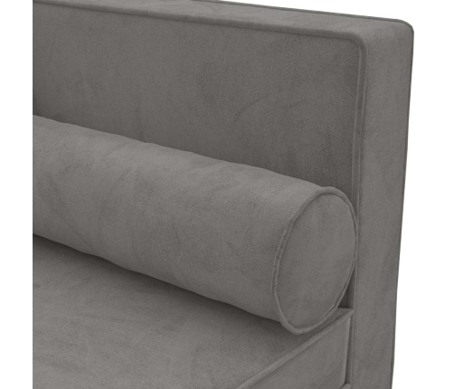 Zvilnis Ar Spilveniem, Cilindra Spilvenu, Gaiši Pelēks, Samts Vidaxl