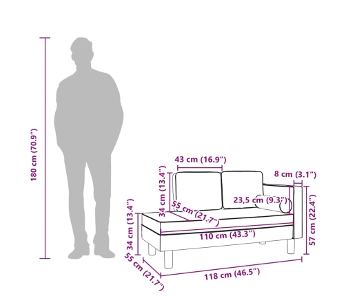 Zvilnis Ar Spilveniem, Cilindra Spilvenu, Gaiši Pelēks, Samts Vidaxl