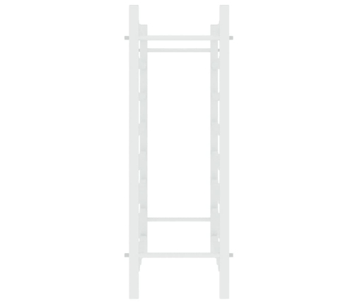 vidaXL vīna pudeļu plaukts, 48 pudelēm, balts metāls