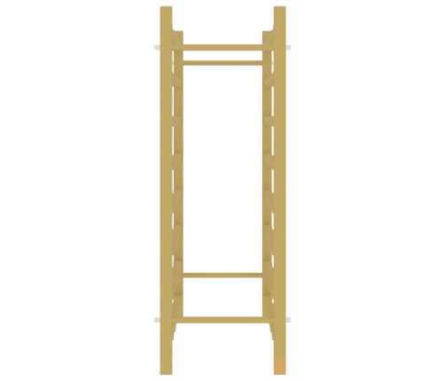 vidaXL vīna pudeļu plaukts, 48 pudelēm, zelta krāsas metāls