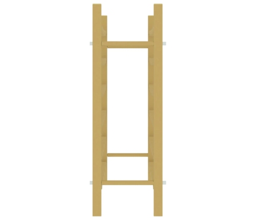 vidaXL vīna pudeļu plaukts, 36 pudelēm, zelta krāsas metāls