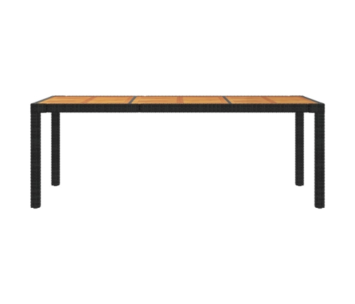 vidaXL 7-daļīgs dārza mēbeļu komplekts, matrači, melna PE rotangpalma