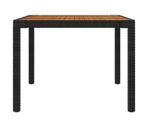 vidaXL 7-daļīgs dārza mēbeļu komplekts, matrači, melna PE rotangpalma