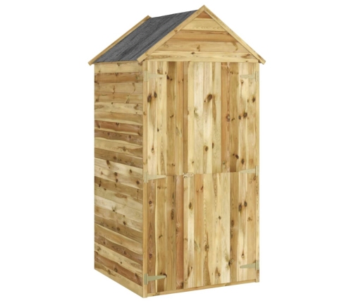 vidaXL instrumentu šķūnis, 107x107x220 cm, impregnēts priedes koks