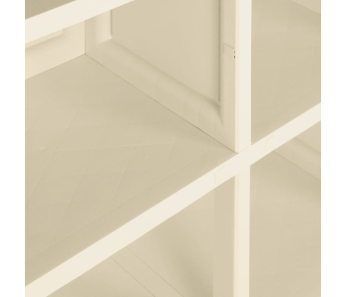 vidaXL skapītis, 79x43x125 cm, plastmasa, koka dizains, balts