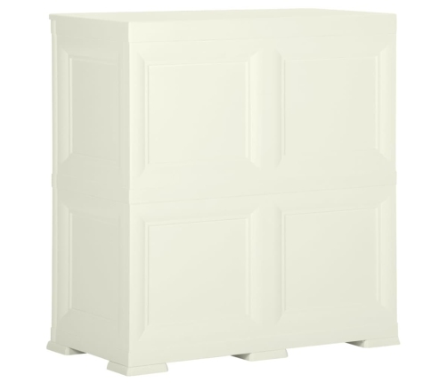 vidaXL skapis, 79x43x85,5 cm, plastmasa, koka imitācija