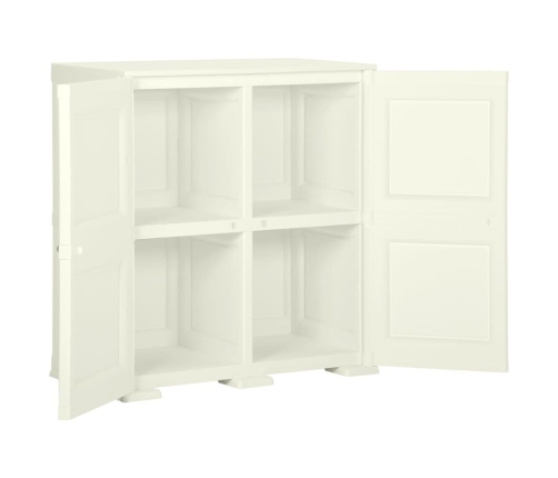 vidaXL skapis, 79x43x85,5 cm, plastmasa, koka imitācija