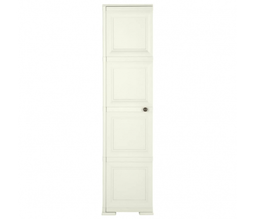 vidaXL skapis, 40x43x164 cm, plastmasa, koka imitācija