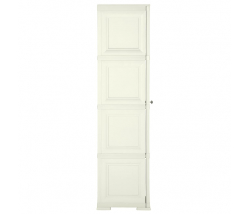 vidaXL skapis, 40x43x164 cm, plastmasa, koka imitācija