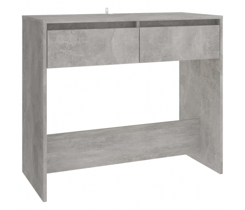 vidaXL konsoles galdiņš, betonpelēks, 89x41x76,5 cm, inženierijas koks