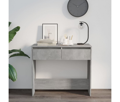 vidaXL konsoles galdiņš, betonpelēks, 89x41x76,5 cm, inženierijas koks