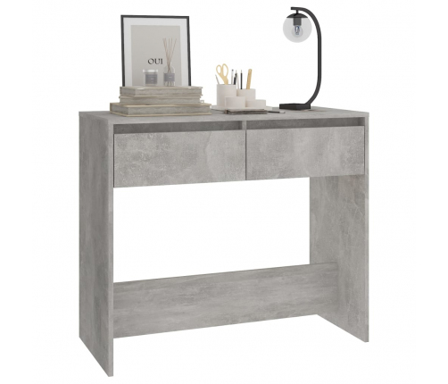 vidaXL konsoles galdiņš, betonpelēks, 89x41x76,5 cm, inženierijas koks