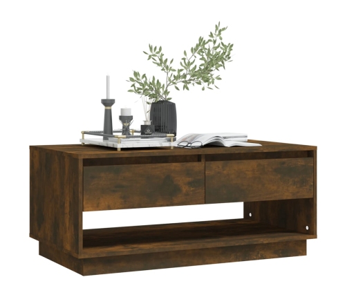 vidaXL kafijas galdiņš, 102,5x55x44 cm, inženierijas koks, ozolkoka