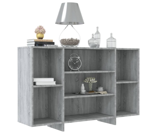 vidaXL kumode, pelēka ozolkoka krāsa, 120x30x75 cm, inženierijas koks