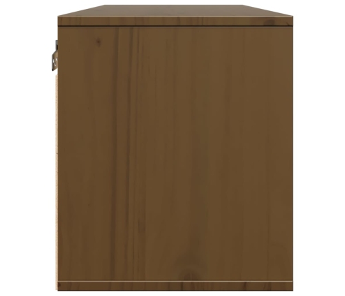 vidaXL sienas skapīši, 2 gab., brūni, 45x30x35 cm, priedes masīvkoks