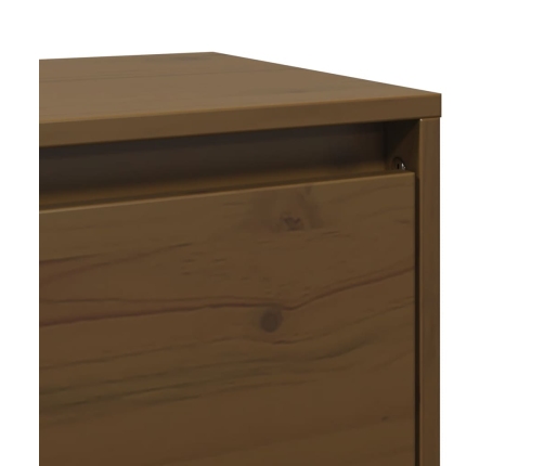 vidaXL sienas skapīši, 2 gab., brūni, 45x30x35 cm, priedes masīvkoks