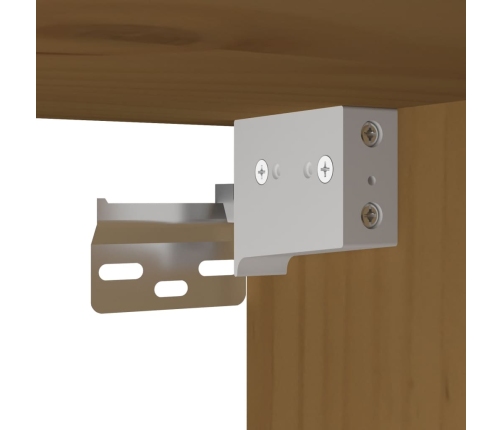 vidaXL sienas skapīši, 2 gab., brūni, 45x30x35 cm, priedes masīvkoks