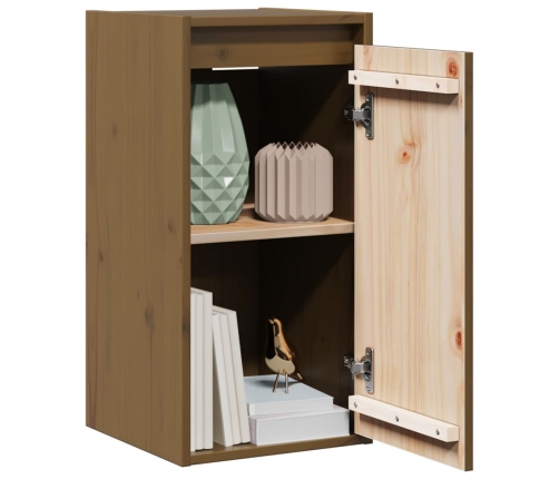 vidaXL sienas skapītis, medus brūns, 60x30x30 cm, priedes masīvkoks