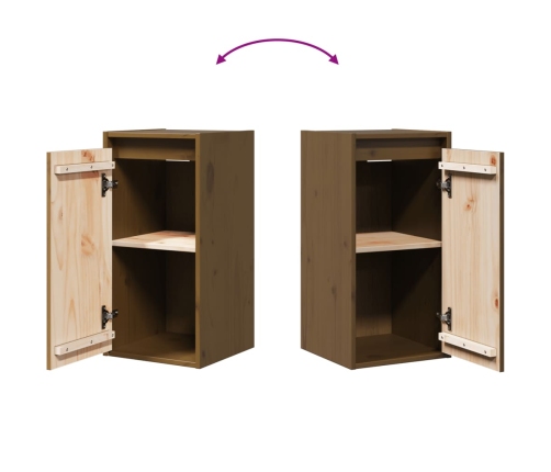 vidaXL sienas skapītis, medus brūns, 60x30x30 cm, priedes masīvkoks