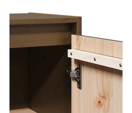 vidaXL sienas skapītis, medus brūns, 60x30x30 cm, priedes masīvkoks