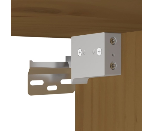 vidaXL sienas skapītis, medus brūns, 60x30x30 cm, priedes masīvkoks