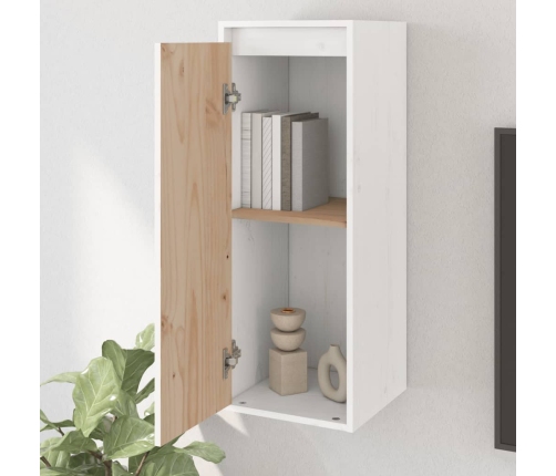 vidaXL sienas skapīši, 2 gab., balti, 30x30x80 cm, priedes masīvkoks