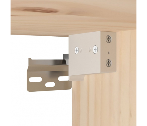 vidaXL sienas skapīši, 2 gab., 30x30x100 cm, priedes masīvkoks