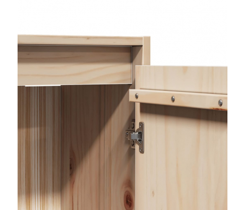 vidaXL sienas skapīši, 2 gab., 30x30x100 cm, priedes masīvkoks