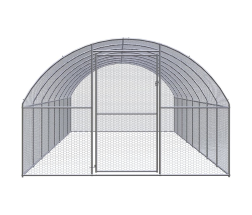 vidaXL vistu būris, 3x8x2 m, cinkots tērauds