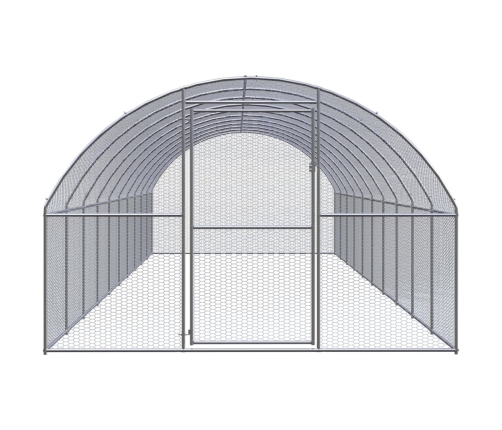 vidaXL vistu būris, 3x10x2 m, cinkots tērauds