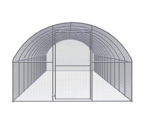 vidaXL vistu būris, 3x12x2 m, cinkots tērauds