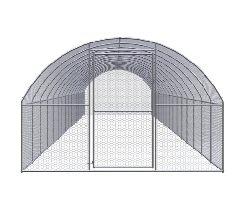 vidaXL vistu būris, 3x16x2 m, cinkots tērauds