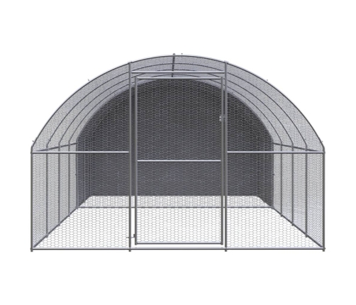 vidaXL vistu būris, 3x4x2 m, cinkots tērauds