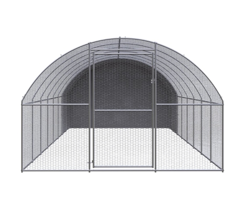 vidaXL vistu būris, 3x8x2 m, cinkots tērauds