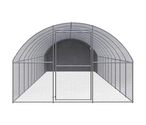 vidaXL vistu būris, 3x12x2 m, cinkots tērauds