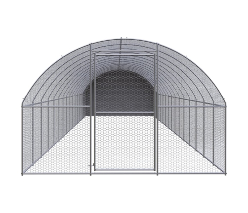 vidaXL vistu būris, 3x16x2 m, cinkots tērauds