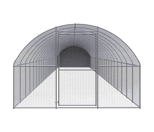 vidaXL vistu būris, 3x24x2 m, cinkots tērauds