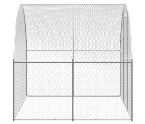 vidaXL vistu būris, 3x24x2 m, cinkots tērauds