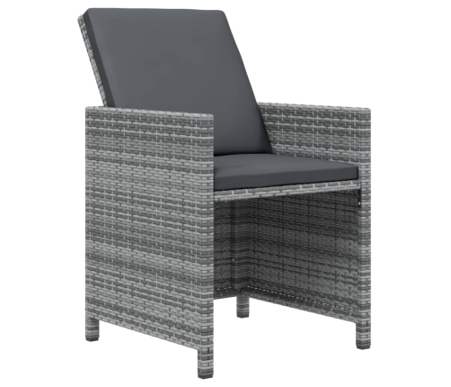 11-Daļīgs Dārza Mēbeļu Komplekts Ar Matračiem, Pe Rotangpalma Vidaxl