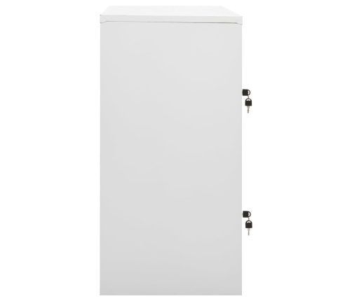 vidaXL ģērbtuves skapji, 2 gab., 90x45x92,5 cm, tērauds, pelēki, zili