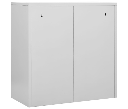 vidaXL ģērbtuves skapji, 2 gab., 90x45x92,5 cm, tērauds, pelēki, zili