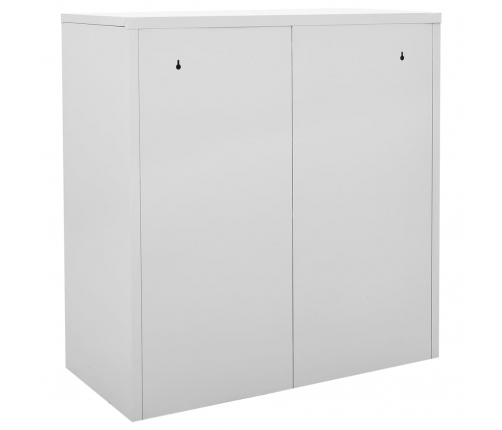 vidaXL ģērbtuves skapji, 5 gab., 90x45x92,5 cm, tērauds, pelēksarkani